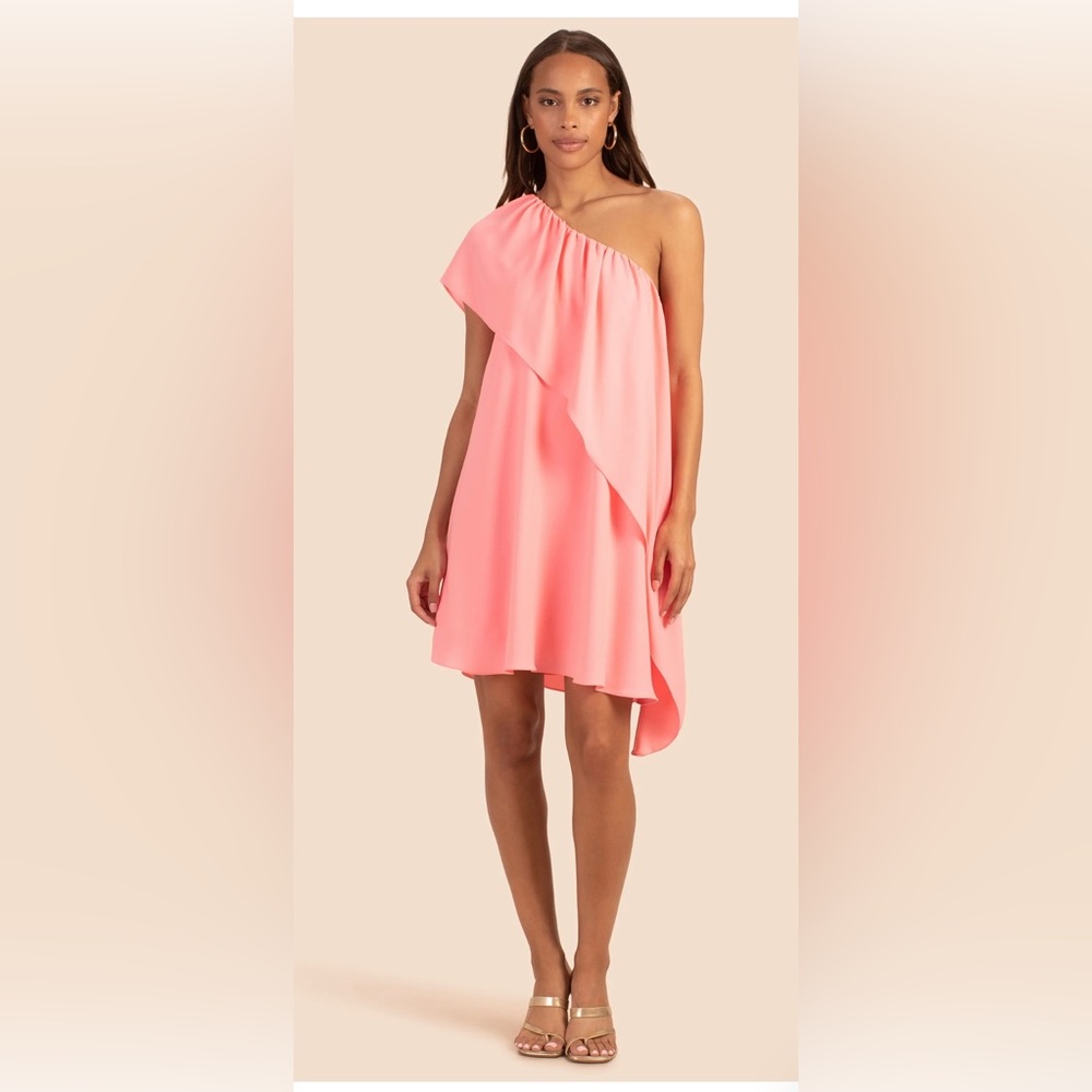 Trina Turk “Satisfied” dress in Flamingo Pink